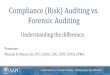 Compliance (Risk) Auditing vs. Forensic Auditingaapcperfect.s3.amazonaws.com/a3c7c3fe-6fa1-4d67... · Risk Analysis vs. Forensic Auditing ... –Forensic (Error) Auditing: An audit