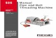 535 Manual Pipe and Bolt Threading Machine - …pipeweldrig.com/files/pipe/RIDGID 535 Threading Machine Manual...Manual Pipe and Bolt Threading Machine OPERATOR’S MANUAL 535 