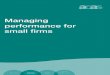 Managing performance for small firms - Home | Acas€¦ · Appendix 1: Sample appraisal form ... MANAGING PERFORMANCE FOR SMALL FIRMS. ... The receptionist might have: