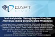 Dual Antiplatelet Therapy Beyond One Year After Drug ... · Eli Lilly & Co., Medtronic Vascular Harvard Clinical Research Institute (HCRI, Boston, MA) as the study sponsor . Enrolling