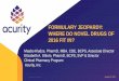 Formulary Jeopardy: Where Do Novel Drugs of 2016 Fit in?€¦ · FORMULARY JEOPARDY: WHERE DO NOVEL DRUGS OF 2016 FIT IN? ... and a NS3/4A protease inhibitor ... • Reduce dosage
