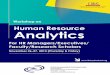 Human Resource Analytics - IBS Hyderabad · HRIS systems to store and provide employee related ... research project in presentation form. ... HDFC Current A/c No: 05212000004843