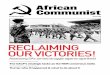 African Communist · African Communist 1st Quarter 2017 ... Pat Horn 99. CPUSA and life after Trump ... process must constitute part of a more radical and profound change in