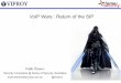 VoIP Wars: Return of the SIP - DEF CON Wars : Return of the SIP Fatih Özavc ... NGN – Next Generation Network – Forget TDM and PSTN – SIP, H.248 / Megaco, RTP, MSAN/MGW