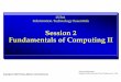 Session 2 Fundamentals of Computing II · Fundamentals of Computing • Computer architecture – Hardware Components » CPU, ... Illusion # 3: File Systems • Reality: – Disks