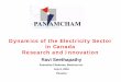 Dynamics of the Electricity Sector in Canada Research .Dynamics of the Electricity Sector in Canada