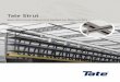 Tate Strut - Strut... · PDF file• Skilled installation labor • Single source to speed construction Tate Strut Steel Structural Ceiling Grid System for Data Centers. 4 Tate Strut