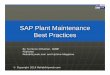 SAP Plant Maintenance Best Practices - .xyzlibvolume8.xyz/.../plantmaintenancenotes1.pdfSummary The role of the maintenance managers and reliability engineers does not include decision