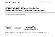 FM/AM Portable MiniDisc Recorder - Minidisc …1) FM/AM Portable MiniDisc Recorder Operating Instructions ©2000 Sony Corporation MZ-G750/G750PC/G750DPC 2 To prevent fire or shock