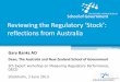 Reviewing the Regulatory ‘Stock’: reflections from Australia · Reviewing the Regulatory ‘Stock’: reflections from Australia ... 5th Expert workshop on Measuring Regulatory