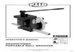 RG6HDCOMBO PORTABLE ROLL GROOVER - … · 2 RG6HDCOMBO Roll Groover Operator's Manual 708-58508 Description and Specifications Description The Reed Model RG6HDCOMBO Roll Groover is