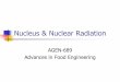 Nucleus & Nuclear Radiation - Texas A&M Universitymoreira.tamu.edu/BAEN625/TOC_files/chapt3new.pdf · Nucleus & Nuclear Radiation AGEN-689 Advances in Food Engineering. Nuclear Structure