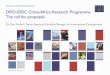 DFID-ESRC China-Africa Research Programme The call … · DFID-ESRC China-Africa Research Programme The call for proposals ... direct investment flows and special economic zones 