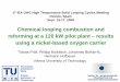Chemical looping combustion and reforming at a 120 kW ... septiembre/C32.pdf · →thermodynamic suitability ... 120 kW plant design ... fire tube boiler feed water steam steam, air