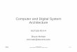 Computer and Digital System Architecturepersonal.stevens.edu/~bmcnair/EE810A-S11/Week12-810.pdf · Ericsson-VLSI Bluetooth Baseband Controller organization clock control ARM7TDMI