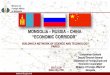 MONGOLIA RUSSIA CHINA “ECONOMIC CORRIDOR” Mongolia.pdf Ministry of Foreign Affairs of Mongolia First Summit (September 2014, Dushanbe) • Focus on economic cooperation Second