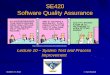 SE420 Software Quality Assurancemercury.pr.erau.edu/~siewerts/se420/documents/Lectures/Fall-14/...Assignment #4 Due 10/25, ... Line 124 and 160 Sync Up Again . ... Usability and HCI