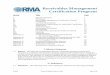 Receivables Management Certification Program RMA Receivables Management Certification Program ... alleged due on an account ... a Compliance Audit. “RMA” shall mean Receivables