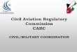 Civil Aviation Regulatory Commission CARC ATM civil military... · CARC Strategy : Maintain The Optimum and flexible Utilization of Jordanian airspace to satisfy the needs of Airspace