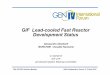 GIF Lead-cooled Fast Reactor Development Status · GIF Lead-cooled Fast Reactor Development Status ... Use Template for 2-Page Summary for Submission to glanst-2016@peacer.org 