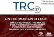 ON THE MORTON EFFECT - TRIBGROUP TAMUrotorlab.tamu.edu/tribgroup/2017 San Andres TRC/8 Morton Effect... · the rotordynamics tutorial in API 684 ... embed rotor-stator-heating into