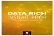Data Rich Insight Poor - B-to-B Customer Experience Summit€¦ · data to improve customer interactions with B-to-B ... Culture is the primary reason many customer analytic projects