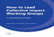 How to Lead Collective Impact Working Groups to... · DANIELA URIBE, CARINA WENDEL, ... take notes, write meeting synopses, ... HOW TO LEAD COLLECTIVE IMPACT WORKING GROUPS 7