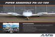 PIPER SEMINOLE PA-44-180 - Welcome to Australian … Manual Electric Trim System with Trim Monitor S-TEC System 55X Autopilot SPECIFICATIONS PIPER SEMINOLE PA-44-180 Created Date 7/15/2009