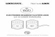 ELECTRONIC DEADBOLT & LEVER LOCK LS-5i USER … manual 6-21.pdf · ELECTRONIC DEADBOLT & LEVER LOCK ... Please do not use an “electronic screwdriver” for ... Codes that are programed