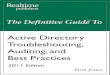 Active Directory Troubleshooting, Auditing, and Best … · The Definitive Guide to Active Directory Troubleshooting, Auditing, and Best Practices 2011 Edition i Chapter 2: Monitoring