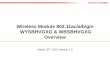 Wireless Module 802.11ac/a/b/g/n WYSBHVGXG ... Module 802.11ac/a/b/g/n WYSBHVGXG & WBSBHVGXG Overview March 25th, 2016 Version 1.0 WYSBHVGXG: IEEE 802.11ac 1x1 Module (11ac+Bluetooth®4.2)