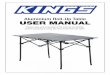 Aluminium Roll-Up Table USER MANUAL manuals/All manuals/AKTA... · 2 SAFETY INFORMATION • Take care when setting up the table, the scissor struts and leg sliders can pinch, potentially