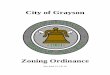 An ordinance establishing zoning regulations for the City ... Zoning... · of the City of Grayson do hereby ordain and enact into law the following Articles and Sections of the Zoning