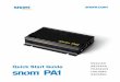 Quick Start Guide - SureVoIP · This is the quick start guide to the installation, setup, and operation of the snom PA1, an announcement system designed for easy access via web interface