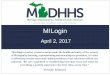 MILogin - State of Michigan · Register for MILogin and CHAMPS. MILogin is a website that allows a user to enter one ID and password in order to access multiple applications. CHAMPS