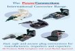 Power Connections Brochure · CONVERTER: FCP This plug converts a Euro CEE7 plug to the old BS546 plug. ... ANTIGUA, ARUBA, BAHAMAS, BARBADOS, BELIZE, BERMUDA, BOLIVIA, BRAZIL, CANADA,