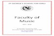 Faculty of Music - stge.org.uk · Faculty of Music 2017 - 2018 ... PG Dip RCM Piano . Irene Irvin ... Anne Lewis, AGSM Voice, Cantate . Anne Macdonald, ABSM Violin, Viola, Piano Elizabeth
