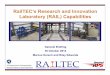 RailTEC’s Research and Innovation Laboratory …€™s Research and Innovation Laboratory (RAIL) Capabilities ... Research and Innovation Laboratory (RAIL) ... (PLTM) – Static