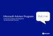 Microsoft Advisor Program – FY13 Field Guidance and ... · Microsoft Advisor Program – FY13 Field Guidance and Playbook — DRAFT VERSION 1 ... program creates and sustains retail