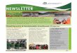 NEWSLETTER OCTOBER-DECEMBER 2014 2 2014.pdf · NEWSLETTER OCTOBER-DECEMBER 2014 Issue 02 Volume 01 Food Security & Sustainable Livelihoods Program Tool kits distributed to 24 Farmer
