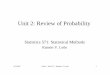 Unit 2: Review of Probability - University of Tennesseeweb.utk.edu/~leon/stat571/2004SummerPDFs/571Unit2.pdf · 6/7/2007 Unit 2 - Stat 571 - Ramón V. León 1 Unit 2: Review of Probability
