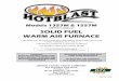 OWNER'S MANUAL SOLID FUEL WARM AIR … STATES STOVE COMPANY 227 Industrial Park Road P.O.Box 151 South Pittsburg, TN 37380 800-750-2723 Models 1357M & 1557M OWNER'S MANUAL SOLID FUEL