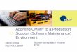 Applying CMMI to a Production Support (Software ... · Pop Quiz How is an umbrella ... • Interpreting Capability Maturity Model® Integration ... Applying CMMI to a Production Support