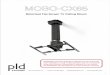Motorized Flat Screen TV Ceiling Mount - Cineversum · Motorized Flat Screen TV Ceiling Mount WARNING: Do NOT attempt to operate the unit until it has ... power drill hammer socket
