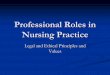Professional Roles in Nursing Practiceuserfiles/pdfs/course-materials/Legal...Professional Roles in Nursing Practice Legal and Ethical Principles and Legal and Ethical Principles and