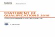 STATEMENT OF QUALIFICATIONS 2016 - Accutest … · Client Services and Project Management 4-5 Laboratory Information Management System (LIMS) ... Reports and Deliverable Products