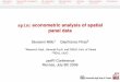splm: econometric analysis of spatial panel dataPiras.pdf · splm: econometric analysis of spatial panel data ... spatial panel data models than Elhorst’s Matlab code and ... observations