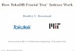 How TokuDB Fractal TreeTM Indexes Work - MIT OpenCourseWare · How TokuDB Fractal Tree TM Indexes Work Bradley C. Kuszmaul Guest Lecture in MIT 6.172 Performance Engineering, 18 November