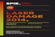 LASER DAMAGE 2014 - SPIE - the international society …spie.org/Documents/ConferencesExhibitions/LD14-Final-lr.pdfdardization issues for laser damage specification and testing. There