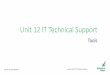 Unit 12 IT Technical Support - Andrew Blundell · Unit 12 IT Technical Support Tools ... Collision light (activity) ... PowerPoint Presentation Author: therealblund@gmail.com